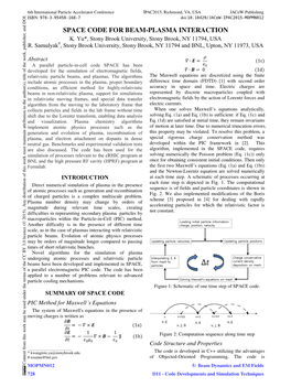 Space Code for Beam-Plasma Interaction K
