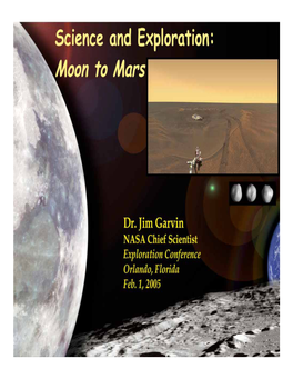 Science and Exploration: Moon to Mars