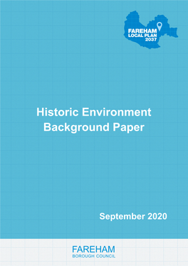 Historic Environment Background Paper