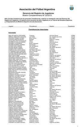 Boletin Jugadores 25-2015