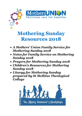 Mothering Sunday Resources 2018