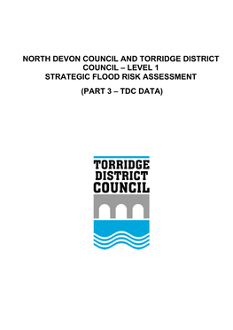 Level 1 Strategic Flood Risk Assessment (Part 3 – Tdc Data) Document Control Sheet