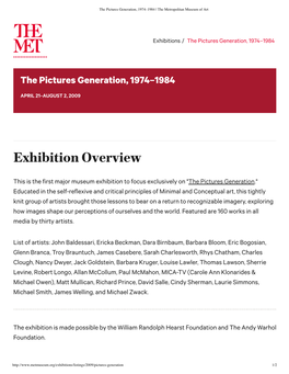 Exhibition Overview