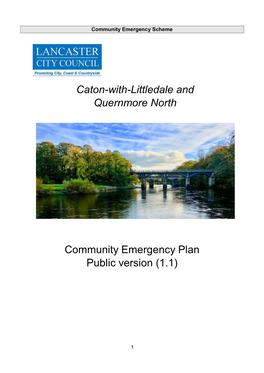 Caton-With-Littledale and Quernmore North Community Emergency Plan