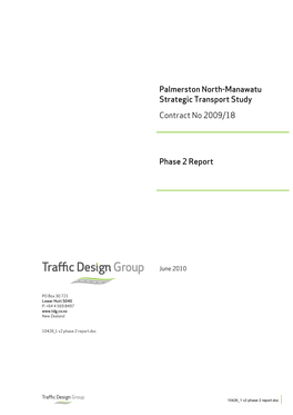 Palmerston North-Manawatū Strategic Transport Study