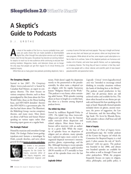 A Skeptic's Guide to Podcasts