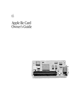 Apple Iie Card Owner's Guide