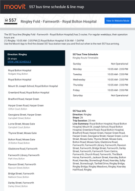 557 Bus Time Schedule & Line Route