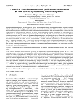 A Numerical Calculation of the Electronic Specific Heat for the Compound