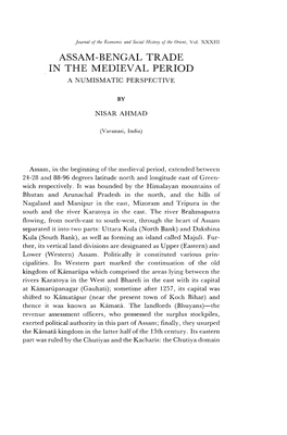 Assam-Bengal Trade in the Medieval Period A