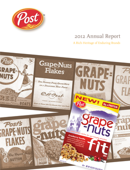 2012 Annual Report a Rich Heritage of Enduring Brands a Rich Heritage of Enduring Brands