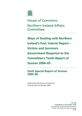 House of Commons Northern Ireland Affairs Committee