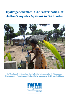 Hydrogeochemical Characterization of Jaffna's Aquifer Systems in Sri Lanka