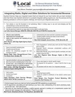 Handout and Quotes