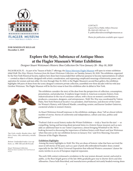 Explore the Style, Substance of Antique Shoes at the Flagler