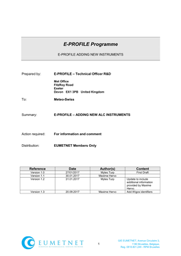 EUCOS Operational Programme