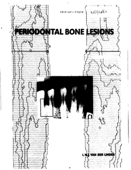 PERIODONTAL BONE LESIONS an Experimental Study of Interdental Bone Changes VRIJE UNIVERSITEIT TE AMSTERDAM