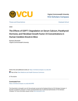 The Effects of GSPT1 Degradation on Serum Calcium, Parathyroid Hormone, and Fibroblast Growth Factor 23 Concentrations in Human Cereblon Knock-In Mice