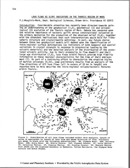 O Lunar and Planetary Institute Provided by the NASA Astrophysics Data System LAVA FLOWS in THARSIS