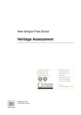 104709-Shs-0001 – Heritage Statement