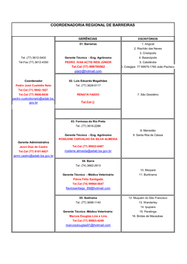 Coordenadoria Regional De Barreiras