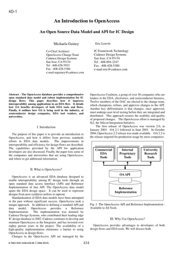 An Introduction to Openaccess