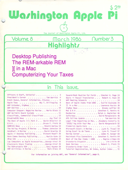 Washington Apple Pi Journal, March 1986