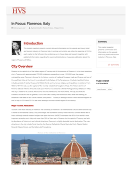 In Focus: Florence, Italy