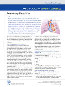 Pulmonary Embolism