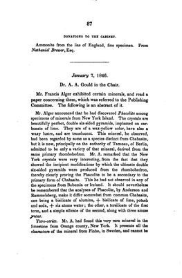 Proceedings of the Boston Society of Natural History