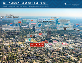 ±2.1 Acres at 5850 San Felipe St