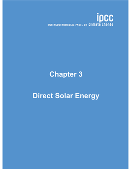 Chapter 3 Direct Solar Energy