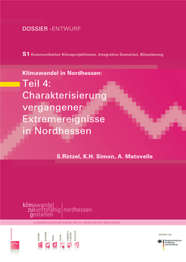 Teil 4: Charakterisierung Vergangener Extremereignisse in Nordhessen