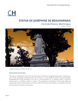 Martinique: Statue of Joséphine De Beauharnais in Fort-De-France