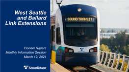 West Seattle and Ballard Link Extensions