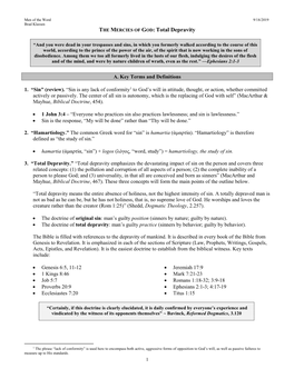 THE MERCIES of GOD: Total Depravity