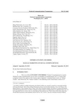 Federal Communications Commission DA 11-1661