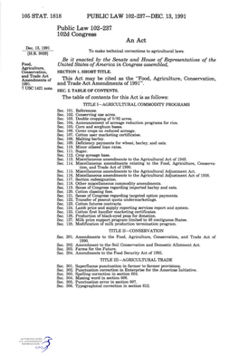 105 Stat. 1818 Public Law 102-237—Dec. 13, 1991