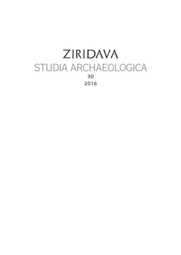 Studia Archaeologica 30 2016