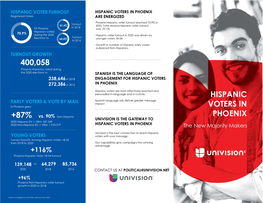 Phoenix Hispanic Turnout Data Pamphlet Download