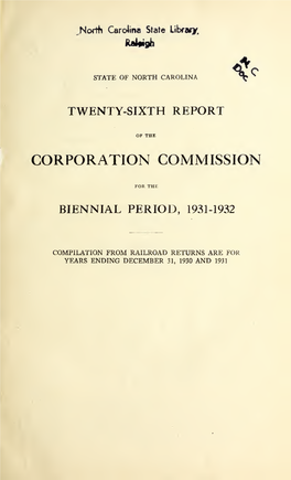 Report of the Corporation Commission for the Biennial Period