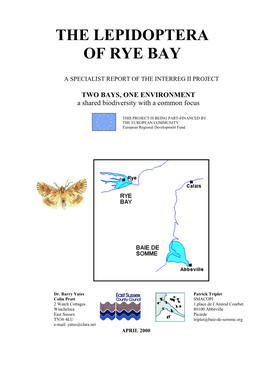 Lepidoptera of Rye Bay