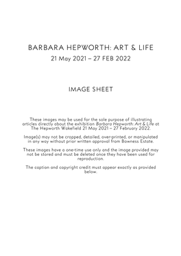 Barbara Hepworth: Art & Life