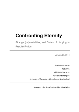 Confronting Eternity