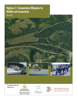 Highway 3: Transportation Mitigation for Wildlife and Connectivity in the Crown of the Continent Ecosystem