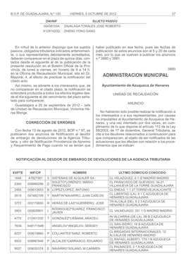 ADMINISTRACION MUNICIPAL Citado Acto