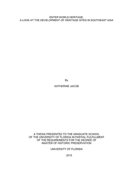 University of Florida Thesis Or Dissertation Formatting