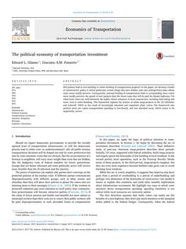 The Political Economy of Transportation Investment