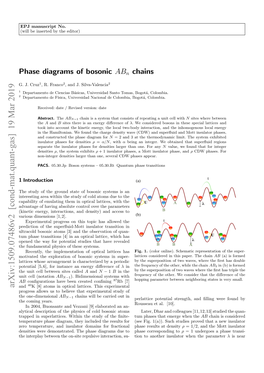 Phase Diagrams of Bosonic $ AB {N} $ Chains