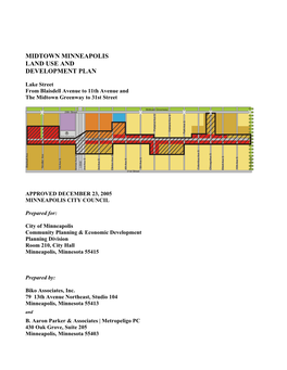 Midtown Minneapolis Land Use and Development Plan